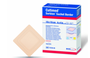 Cutimed® Sorbion® Sachet Border (Superabsorbierende Wundauflagen)